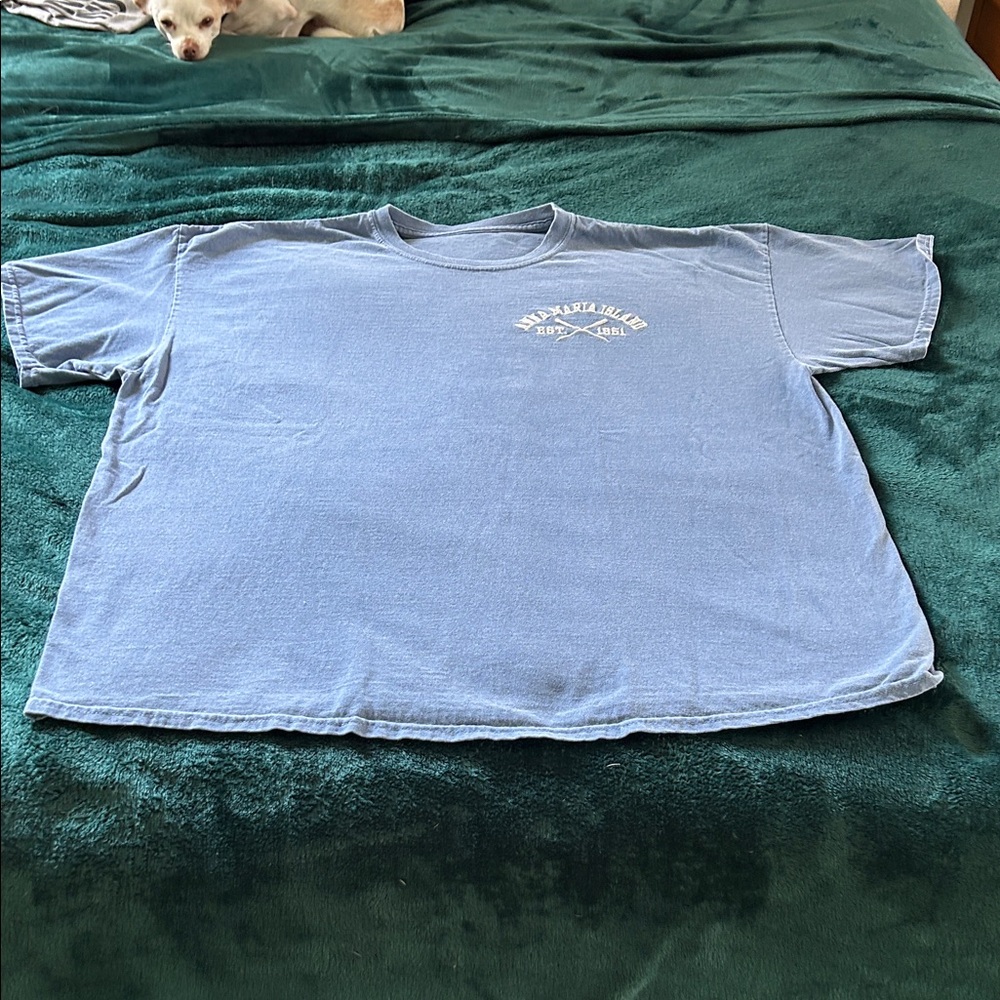 Sky Blue Short Sleeve Tee with “Anna Maria Island” Logo